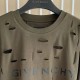 Givenchy Destroyed Layered Oversized T shirt Khaki Givenchy Destroyed Layered Oversized T shirt Khaki