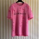 Givenchy Destroyed Layered Oversized T shirt Rose Givenchy Destroyed Layered Oversized T shirt Rose