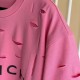 Givenchy Destroyed Layered Oversized T shirt Rose Givenchy Destroyed Layered Oversized T shirt Rose