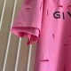 Givenchy Destroyed Layered Oversized T shirt Rose Givenchy Destroyed Layered Oversized T shirt Rose