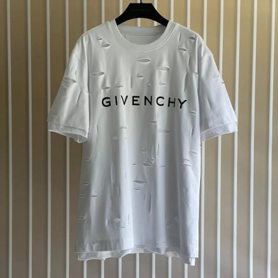Givenchy Destroyed Layered Oversized T shirt White Givenchy Destroyed Layered Oversized T shirt White