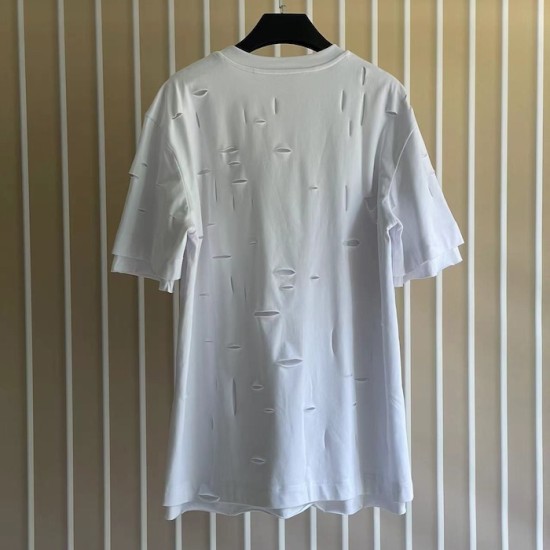 Givenchy Destroyed Layered Oversized T shirt White Givenchy Destroyed Layered Oversized T shirt White