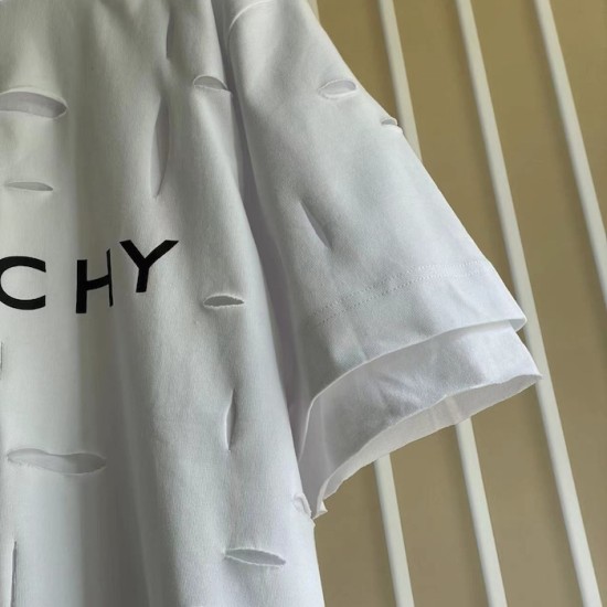 Givenchy Destroyed Layered Oversized T shirt White Givenchy Destroyed Layered Oversized T shirt White