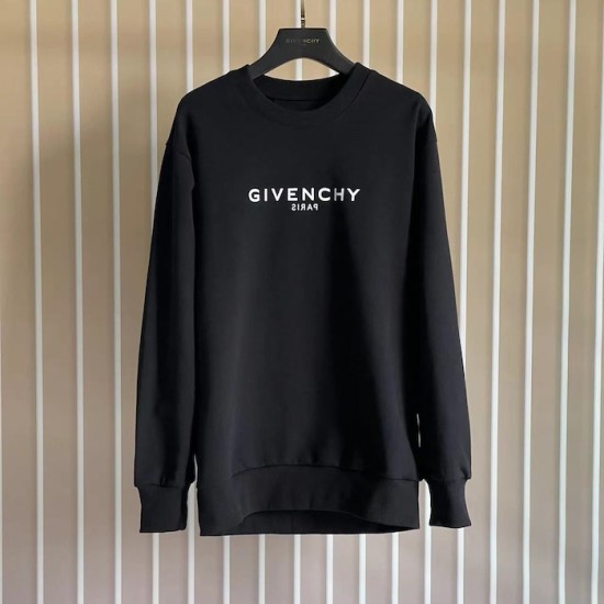 Givenchy Reverse slim fit sweatshirt in fleece black Givenchy Reverse slim fit sweatshirt in fleece black