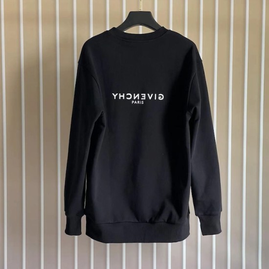 Givenchy Reverse slim fit sweatshirt in fleece black Givenchy Reverse slim fit sweatshirt in fleece black