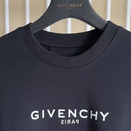 Givenchy Reverse slim fit sweatshirt in fleece black Givenchy Reverse slim fit sweatshirt in fleece black