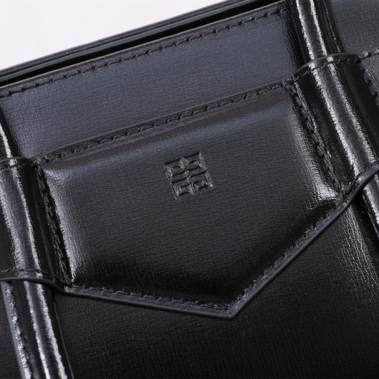Givenchy Mini Antigona Lock bag in Box leather black Givenchy Mini Antigona Lock bag in Box leather black