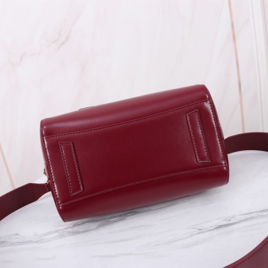 Givenchy Mini Antigona Lock bag in Box leather Red Givenchy Mini Antigona Lock bag in Box leather Red