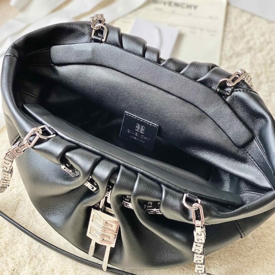 Givenchy Mini Kenny Neo bag in leather Black Givenchy Mini Kenny Neo bag in leather Black
