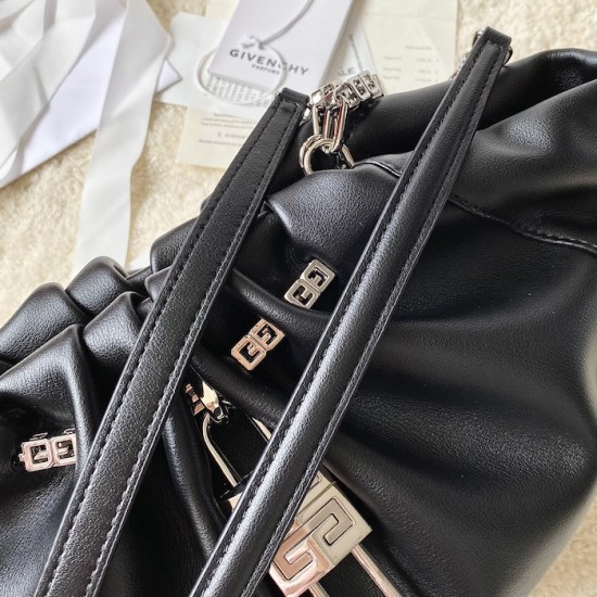 Givenchy Mini Kenny Neo bag in leather Black Givenchy Mini Kenny Neo bag in leather Black
