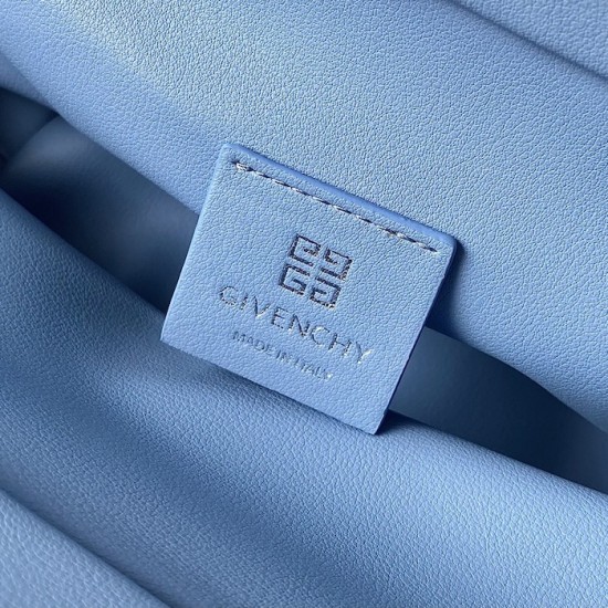 Givenchy Mini Kenny Neo bag in leather Blue Givenchy Mini Kenny Neo bag in leather Blue