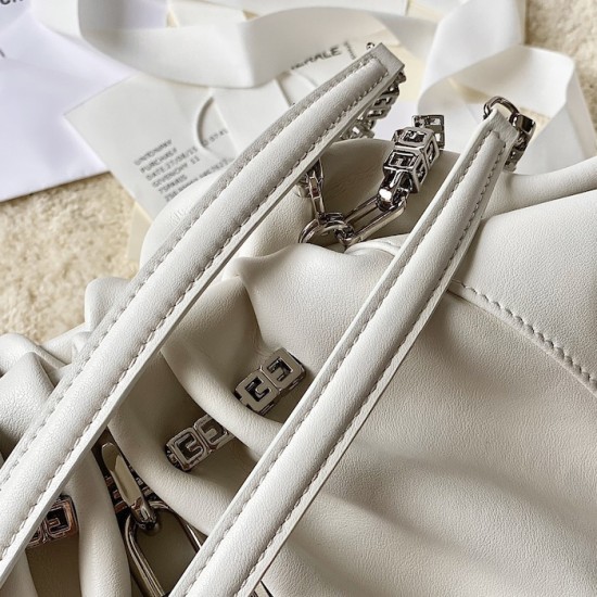 Givenchy Mini Kenny Neo bag in leather Ivory Givenchy Mini Kenny Neo bag in leather Ivory