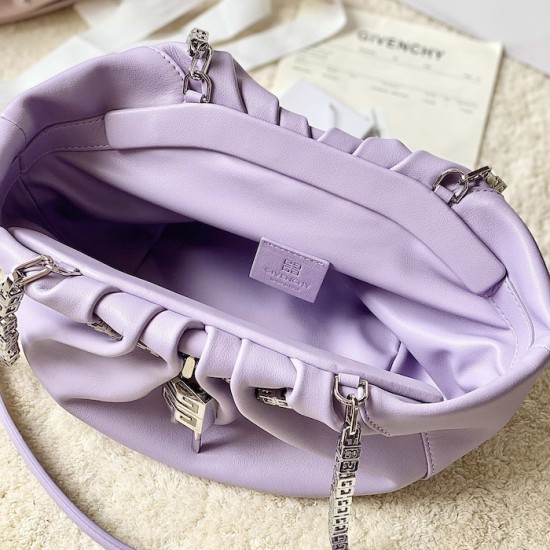Givenchy Mini Kenny Neo bag in leather Purple Givenchy Mini Kenny Neo bag in leather Purple