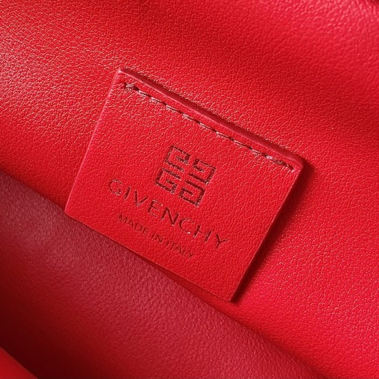 Givenchy Mini Kenny Neo bag in leather Red Givenchy Mini Kenny Neo bag in leather Red