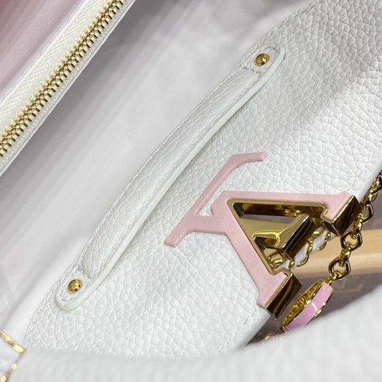 Louis Vuitton Capucines BB White M12279 Louis Vuitton Capucines BB White M12279