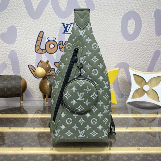 Louis Vuitton Olive Green Duo Slingbag M12486 Louis Vuitton Olive Green Duo Slingbag M12486