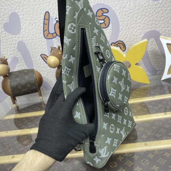 Louis Vuitton Olive Green Duo Slingbag M12486 Louis Vuitton Olive Green Duo Slingbag M12486