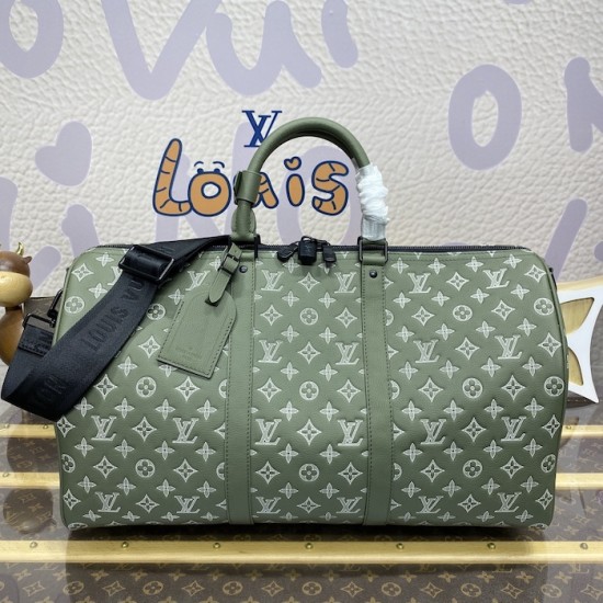 Louis Vuitton Monogram Shadow Keepall Bandoulière 50 M12504 Louis Vuitton Monogram Shadow Keepall Bandoulière 50 M12504