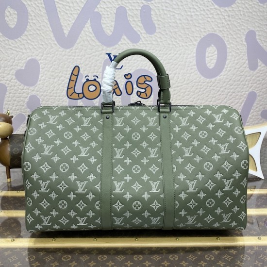 Louis Vuitton Monogram Shadow Keepall Bandoulière 50 M12504 Louis Vuitton Monogram Shadow Keepall Bandoulière 50 M12504