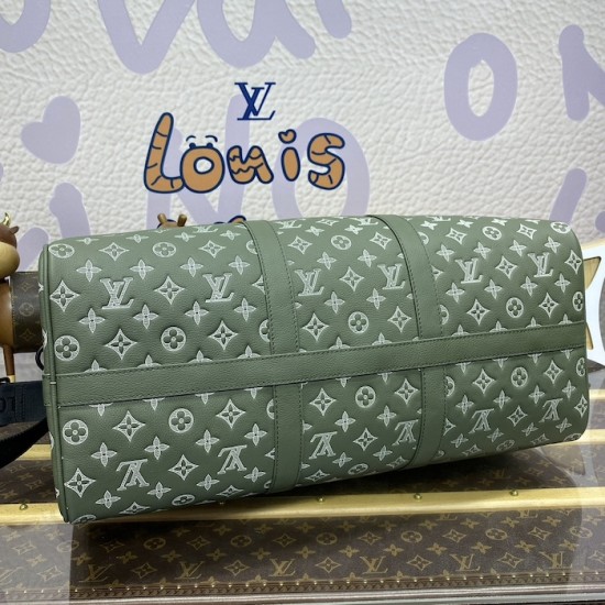 Louis Vuitton Monogram Shadow Keepall Bandoulière 50 M12504 Louis Vuitton Monogram Shadow Keepall Bandoulière 50 M12504