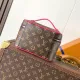 Front Display of LV Nice Mini vanity case Replica bag Replica Louis Vuitton Nice Mini front view with monogram pattern