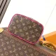 Front Display of LV Nice Mini vanity case Replica bag Replica Louis Vuitton Nice Mini front view with monogram pattern
