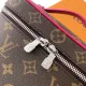 Front Display of LV Nice Mini vanity case Replica bag Replica Louis Vuitton Nice Mini front view with monogram pattern