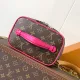 Front Display of LV Nice Mini vanity case Replica bag Replica Louis Vuitton Nice Mini front view with monogram pattern