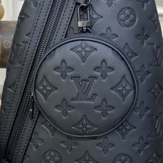 Louis Vuitton Monogram Shadow Duo Slingbag M21890 Louis Vuitton Monogram Shadow Duo Slingbag M21890