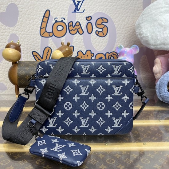 Louis Vuitton Monogram Shadow Trio Messenger M24753 Louis Vuitton Monogram Shadow Trio Messenger M24753