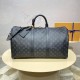 Louis Vuitton Monogram Eclipse Keepall Bandoulière 50 M40568 Louis Vuitton Monogram Eclipse Keepall Bandoulière 50 M40568