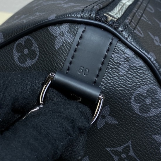 Louis Vuitton Monogram Eclipse Keepall Bandoulière 50 M40568 Louis Vuitton Monogram Eclipse Keepall Bandoulière 50 M40568