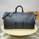 Louis Vuitton Monogram Eclipse Keepall Bandoulière 55 M40605 Louis Vuitton Monogram Eclipse Keepall Bandoulière 55 M40605