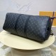 Louis Vuitton Monogram Eclipse Keepall Bandoulière 55 M40605 Louis Vuitton Monogram Eclipse Keepall Bandoulière 55 M40605
