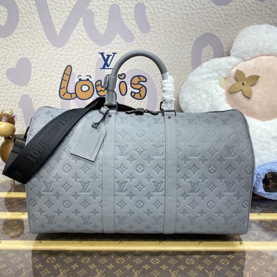 Louis Vuitton Monogram Shadow Keepall Bandoulière 50 M46117 Louis Vuitton Monogram Shadow Keepall Bandoulière 50 M46117