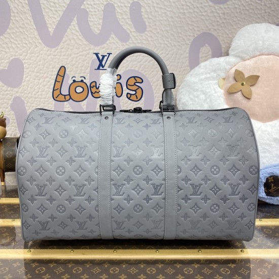 Louis Vuitton Monogram Shadow Keepall Bandoulière 50 M46117 Louis Vuitton Monogram Shadow Keepall Bandoulière 50 M46117