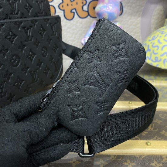 Louis Vuitton Monogram Shadow Trio Messenger M46602 Louis Vuitton Monogram Shadow Trio Messenger M46602