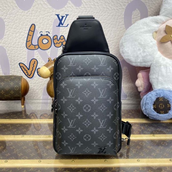 Louis Vuitton Monogram Eclipse Avenue Slingbag PM M47137 Louis Vuitton Monogram Eclipse Avenue Slingbag PM M47137