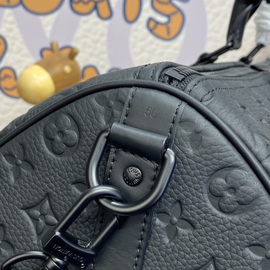 Louis Vuitton Taurillon Monogram Leather Keepall Bandoulière 50 M59025 Louis Vuitton Taurillon Monogram Leather Keepall Bandoulière 50 M59025