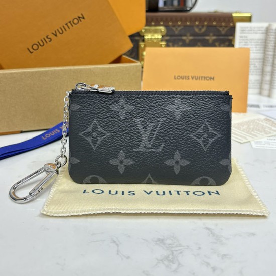Louis Vuitton Key Pouch Black Monogram Louis Vuitton Key Pouch Black Monogram