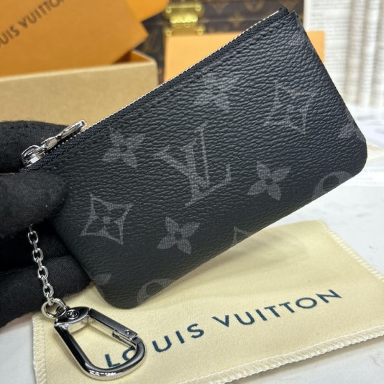 Louis Vuitton Key Pouch Black Monogram Louis Vuitton Key Pouch Black Monogram