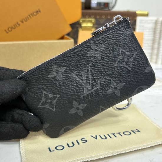 Louis Vuitton Key Pouch Black Monogram Louis Vuitton Key Pouch Black Monogram