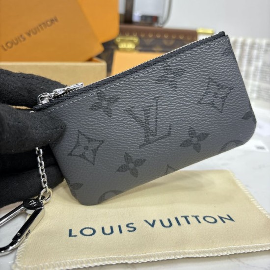 Louis Vuitton Key Pouch Grey Monogram Louis Vuitton Key Pouch Grey Monogram