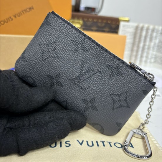 Louis Vuitton Key Pouch Grey Monogram Louis Vuitton Key Pouch Grey Monogram