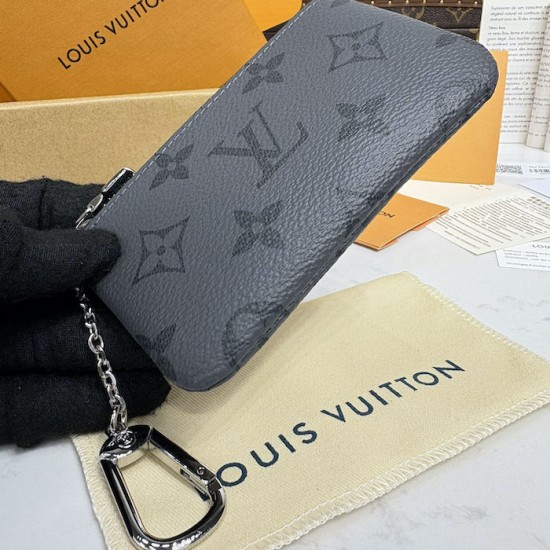 Louis Vuitton Key Pouch Grey Monogram Louis Vuitton Key Pouch Grey Monogram