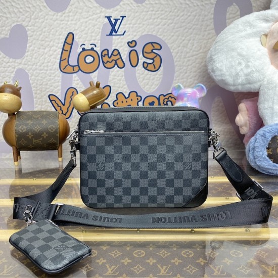 Louis Vuitton Damier Graphite Trio Messenger N40519 Louis Vuitton Damier Graphite Trio Messenger N40519