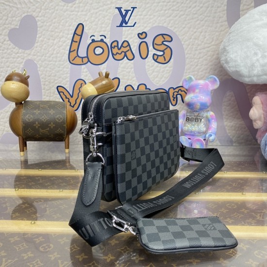 Louis Vuitton Damier Graphite Trio Messenger N40519 Louis Vuitton Damier Graphite Trio Messenger N40519