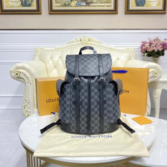 Louis Vuitton Damier Graphite hristopher MM N41379 Louis Vuitton Damier Graphite hristopher MM N41379