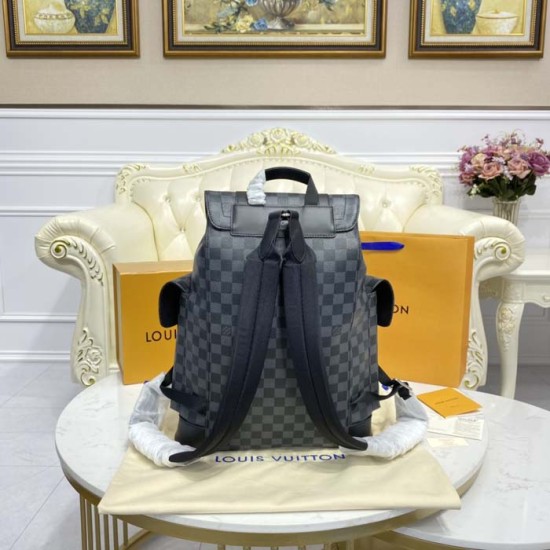 Louis Vuitton Damier Graphite hristopher MM N41379 Louis Vuitton Damier Graphite hristopher MM N41379