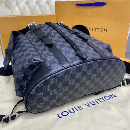 Louis Vuitton Damier Graphite hristopher MM N41379 Louis Vuitton Damier Graphite hristopher MM N41379
